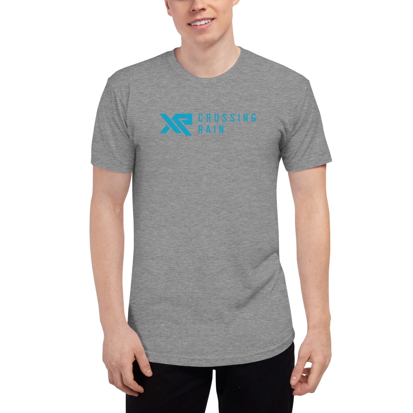 Premium Unisex Tri-Blend XR Track Shirt Back and Front