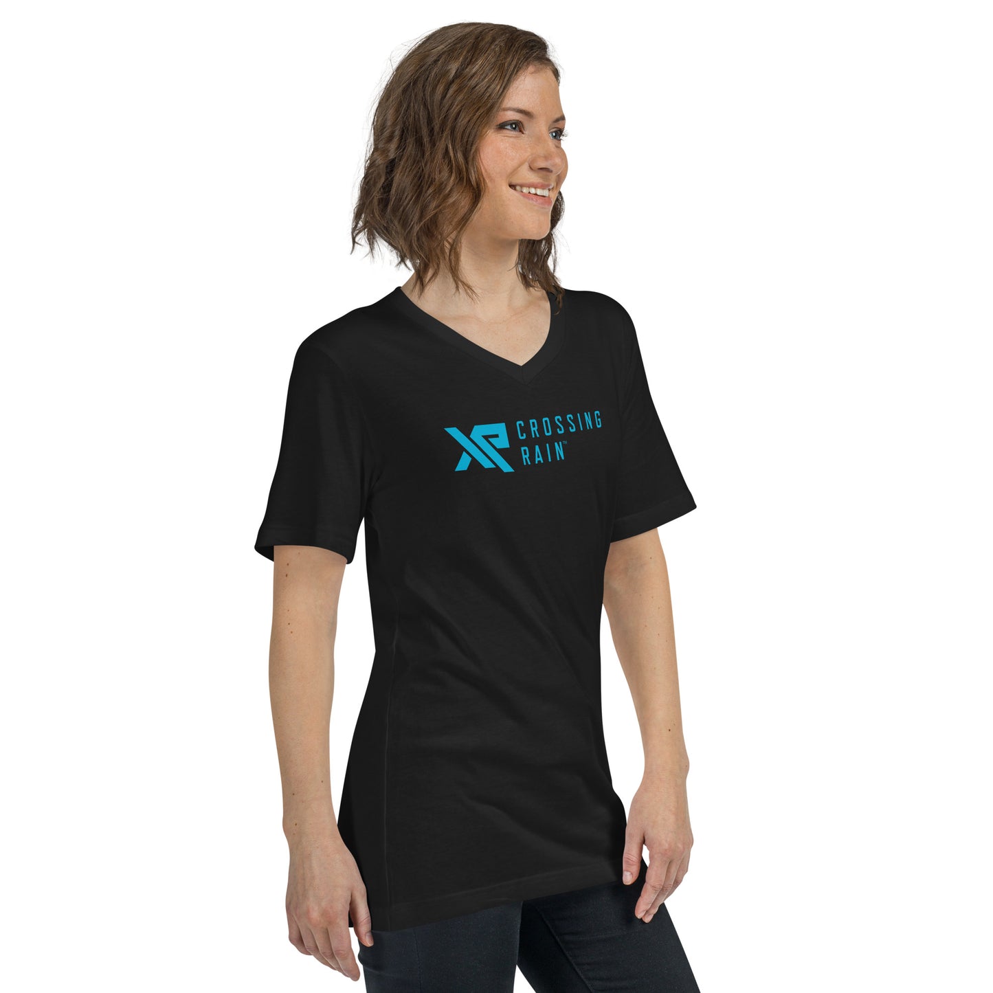 Unisex XR Crossing Rain Short Sleeve V-Neck T-Shirt