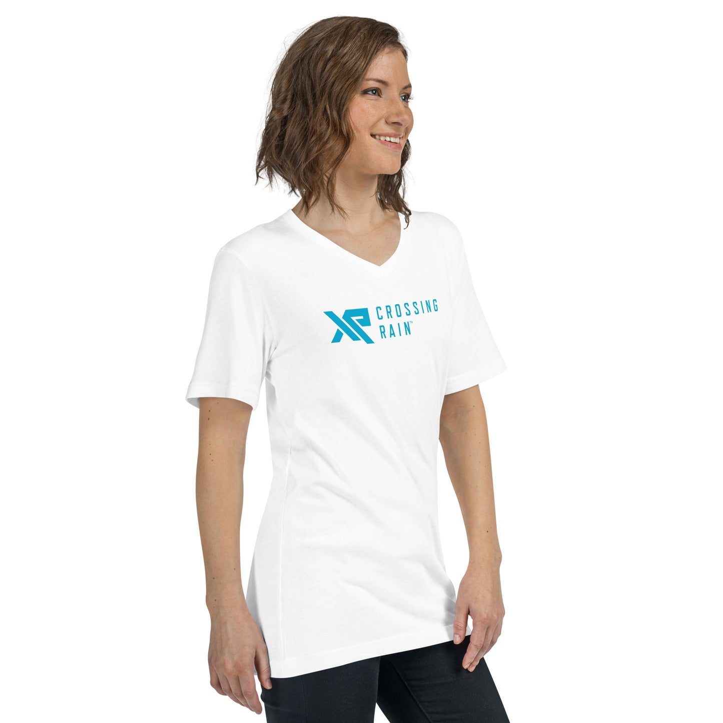 Unisex XR Crossing Rain Short Sleeve V-Neck T-Shirt