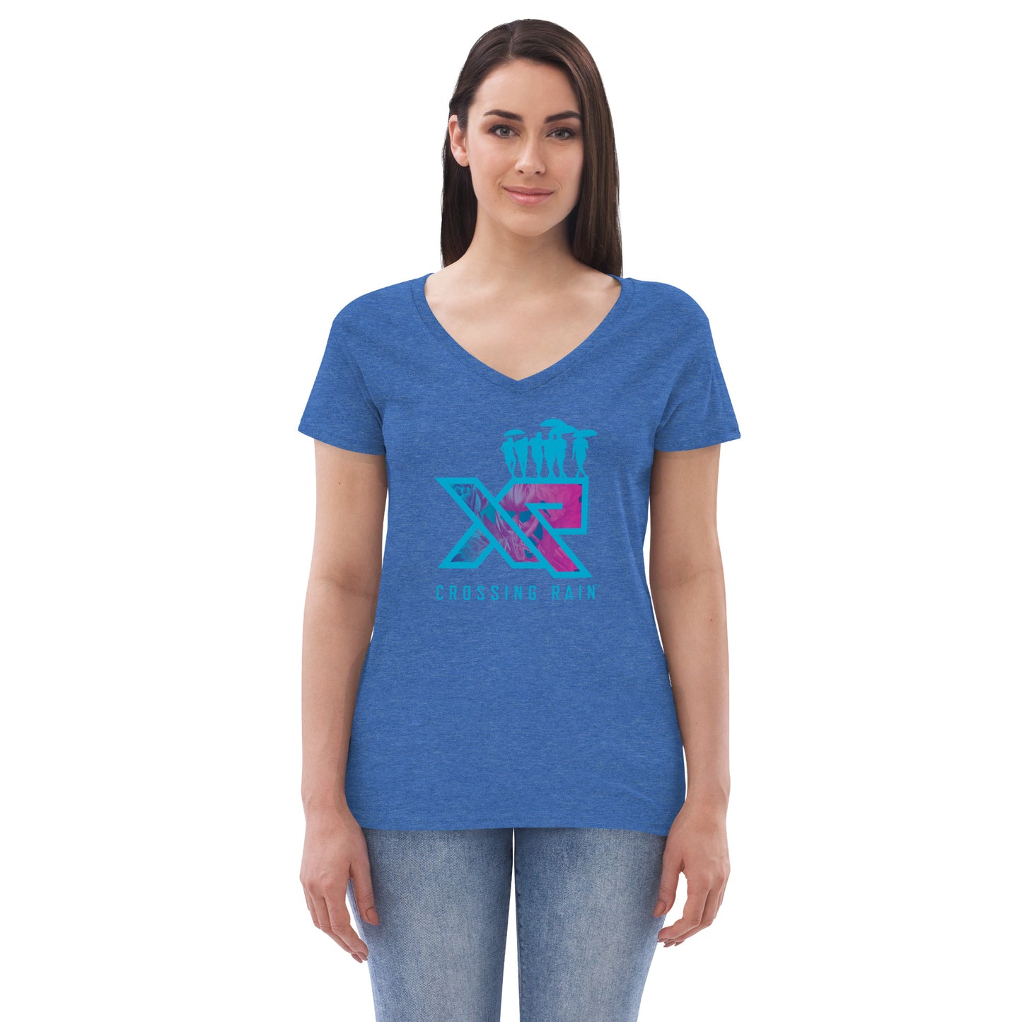 Women’s recycled XR v-neck t-shirt
