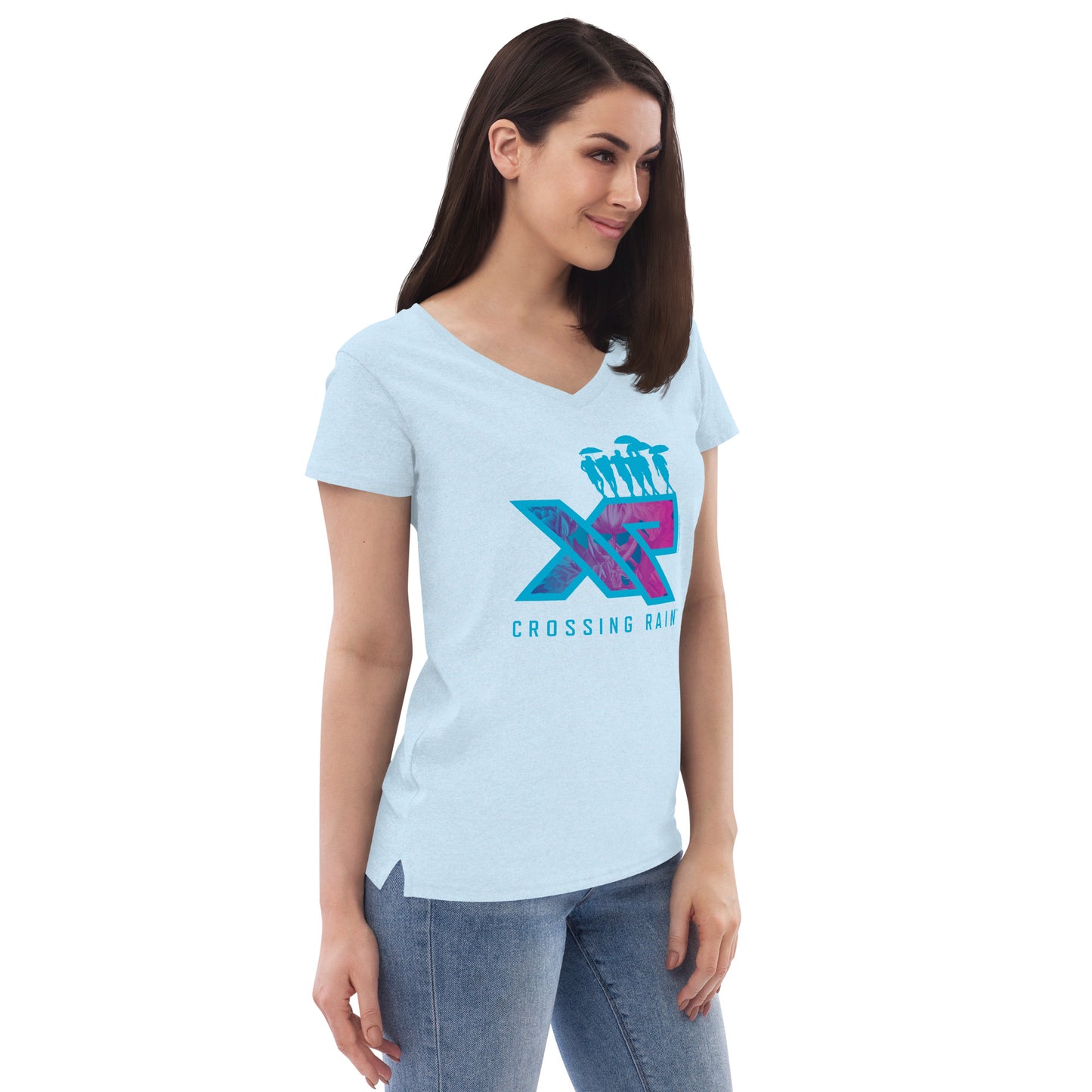 Women’s recycled XR v-neck t-shirt